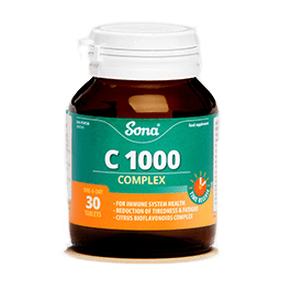 SONA NATURAL VIT C COMPLEX 1000MG 30 TABS