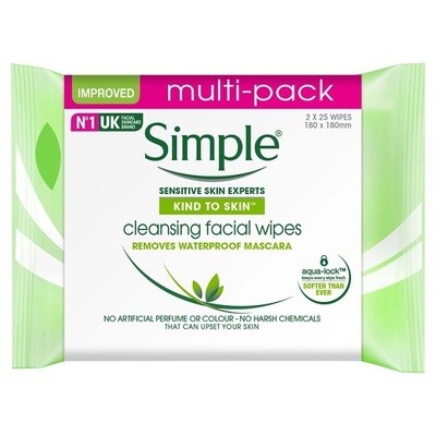 SIMPLE CLEANSING WIPES(2 FOR 5)