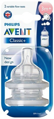 PHILIPS AVENT TEATS VARIABLE FLOW 3M+