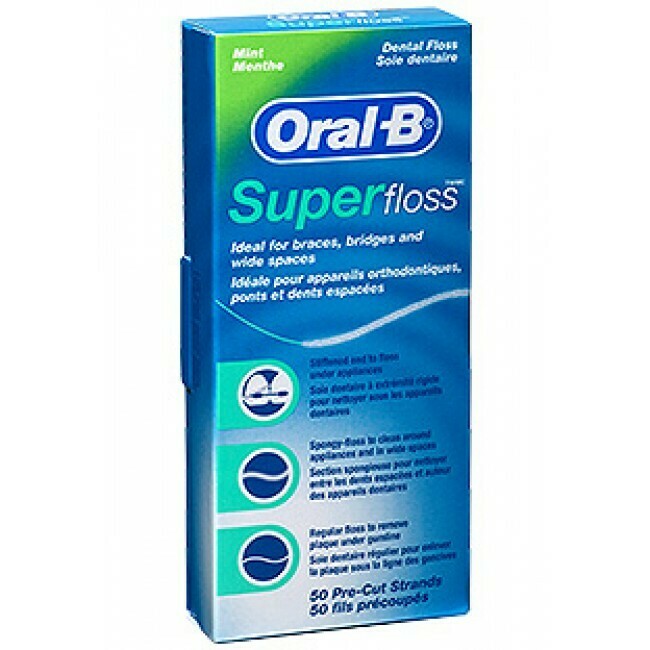 ORAL B SUPERFLOSS STRANDS 50