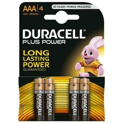 DURACELL AAA BATTERIES 4 PACK