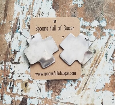 Spoon Cross earrings