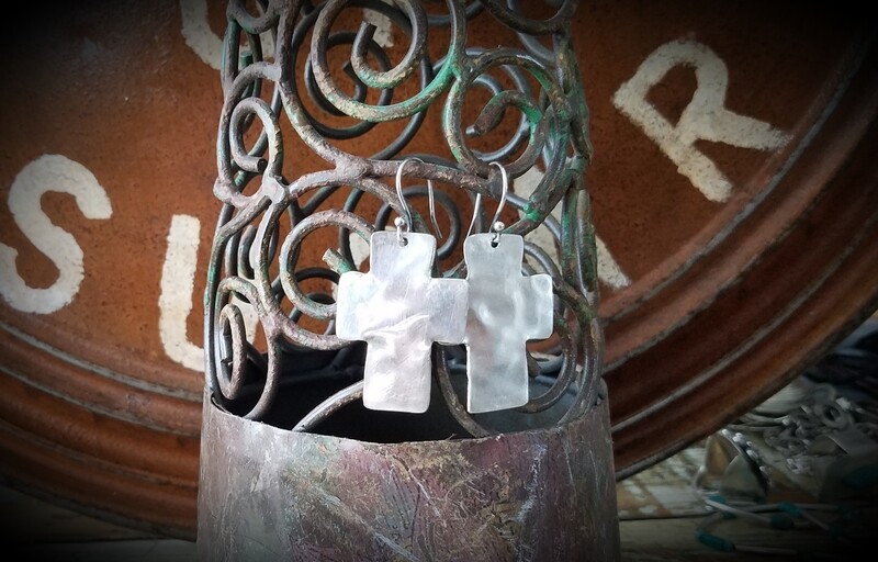 Large Cross Earrings