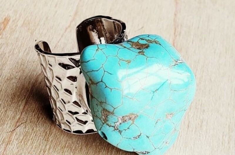 Turquoise Chunk Ring