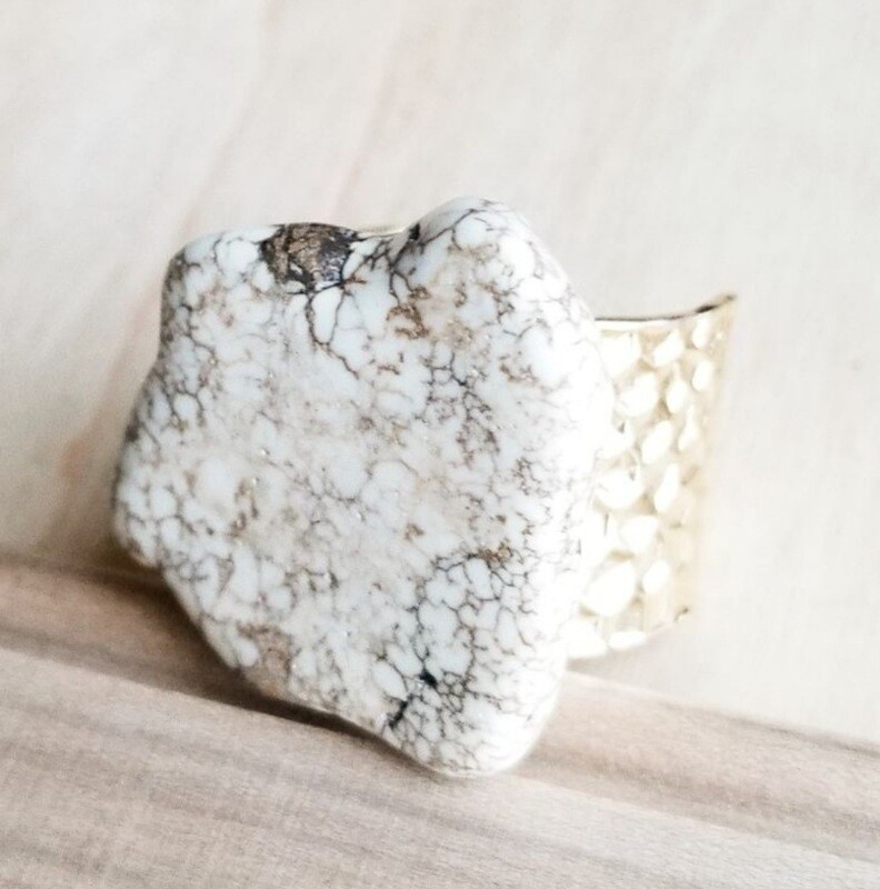 White Turquoise Ring