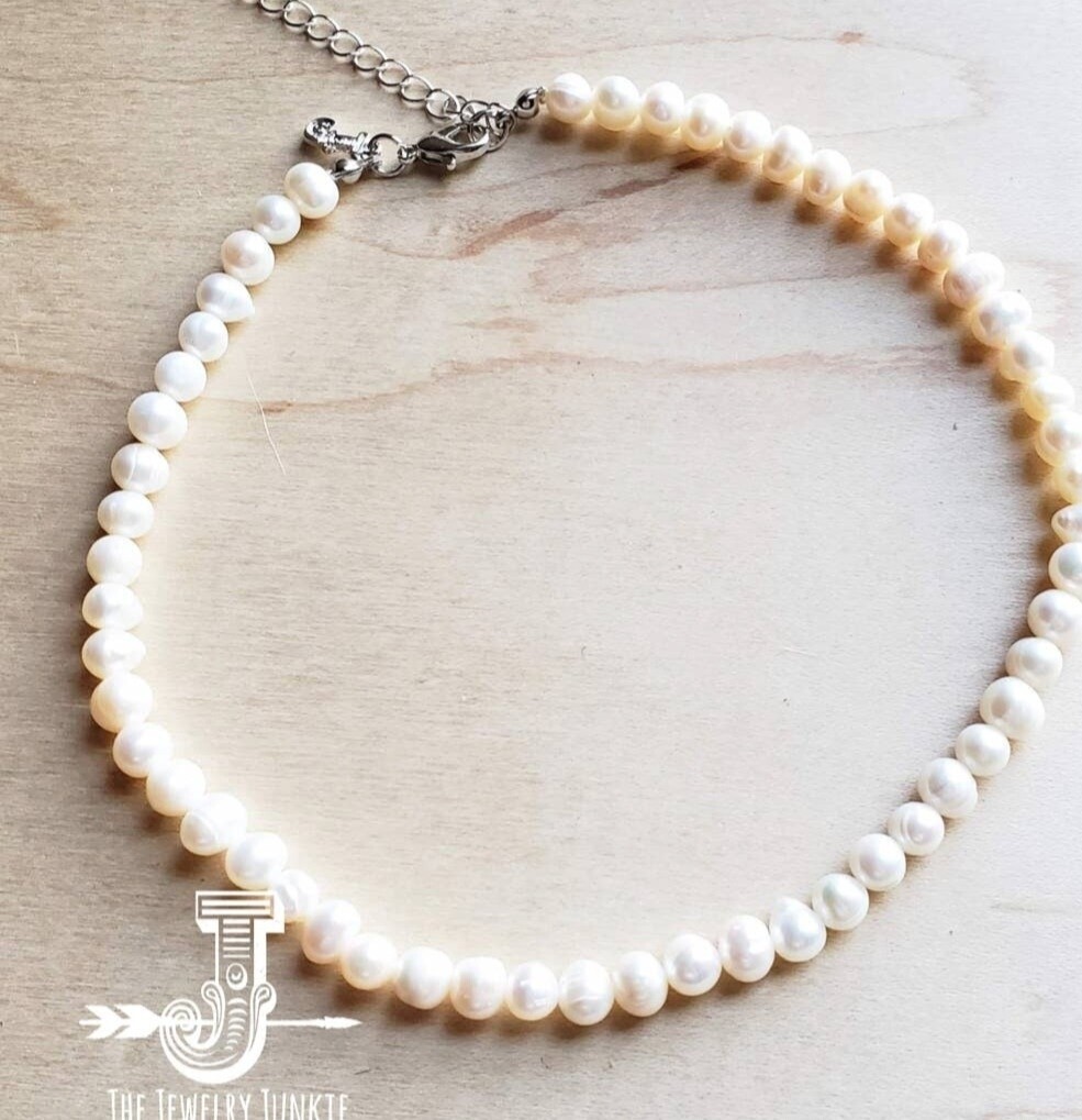 Genuine Freshwater Pearl Collar Necklace