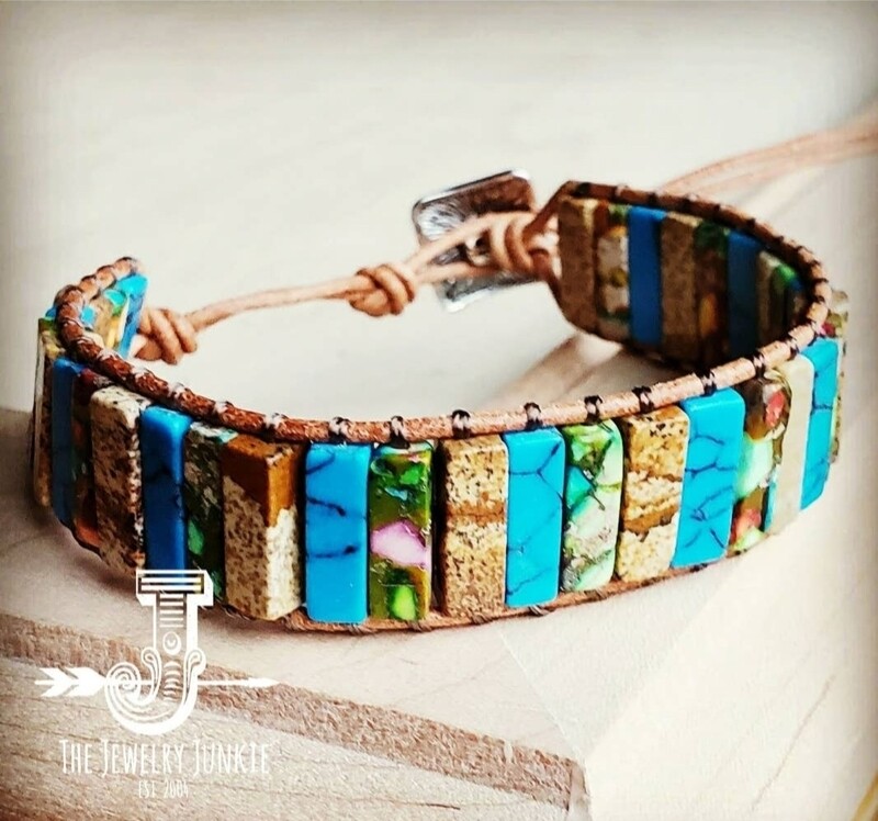 Woven Turquiose &amp; Picture Jasper
