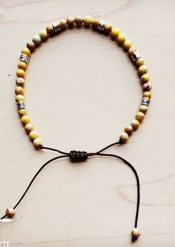 Yellow Jasper Stackable Bracelet