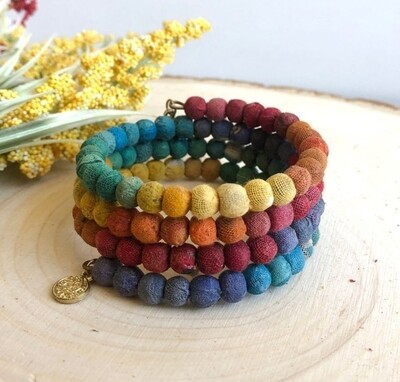 Rainbow Spiral Bracelet