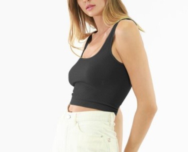 Nikibiki Reversible Ribbed Crop Top