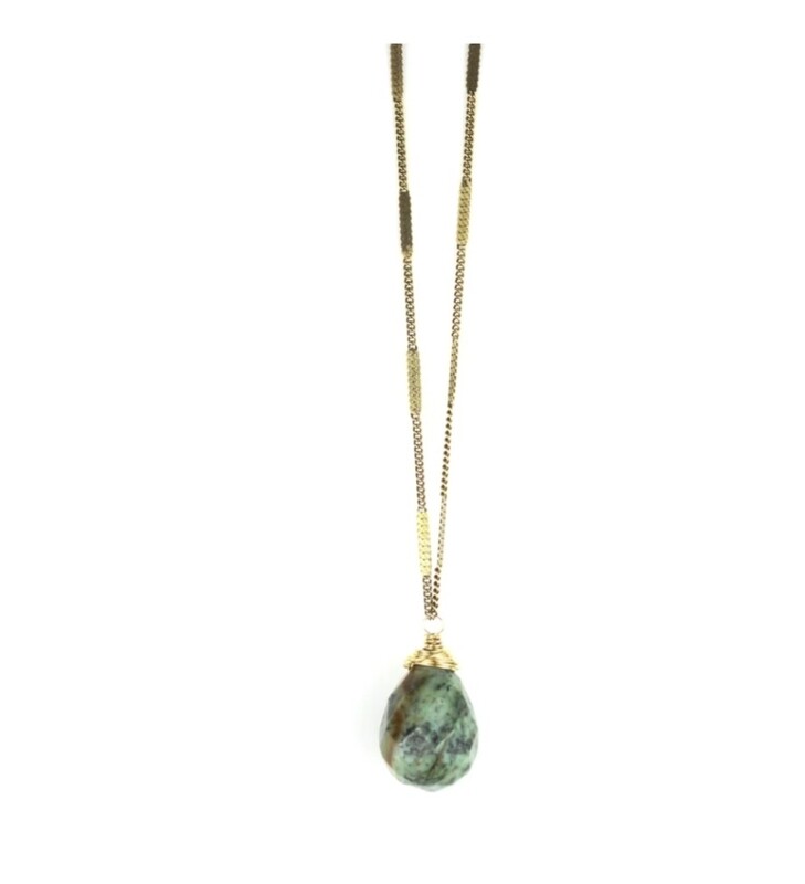 Zara Drop African Turquoise