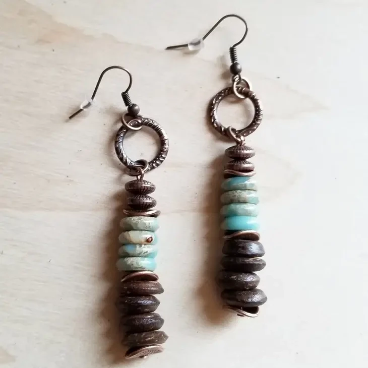 Aqua Terra Wood Earrings