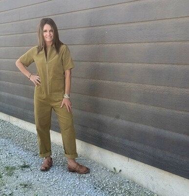 Mod Ref The Colby Jumpsuit Olive