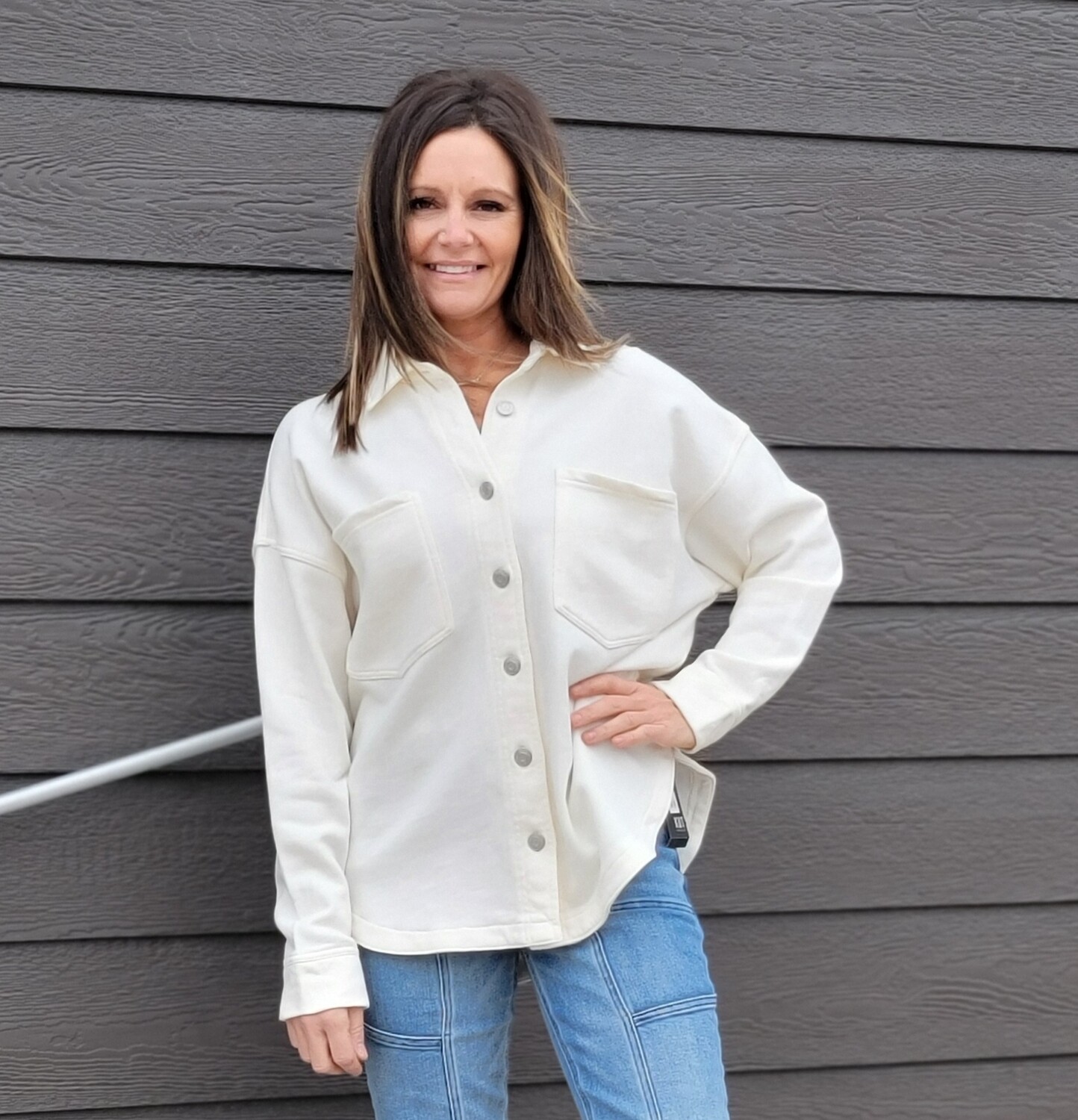 Z Supply All Day Knit Jacket Sandstone