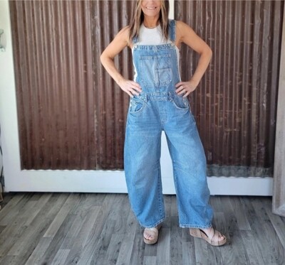 Free People Lucky You Overall Ultra light Beam