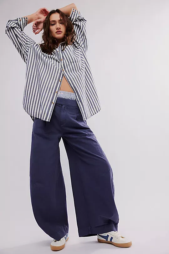 Free People Tegan Washed Barrel Midnight Rain