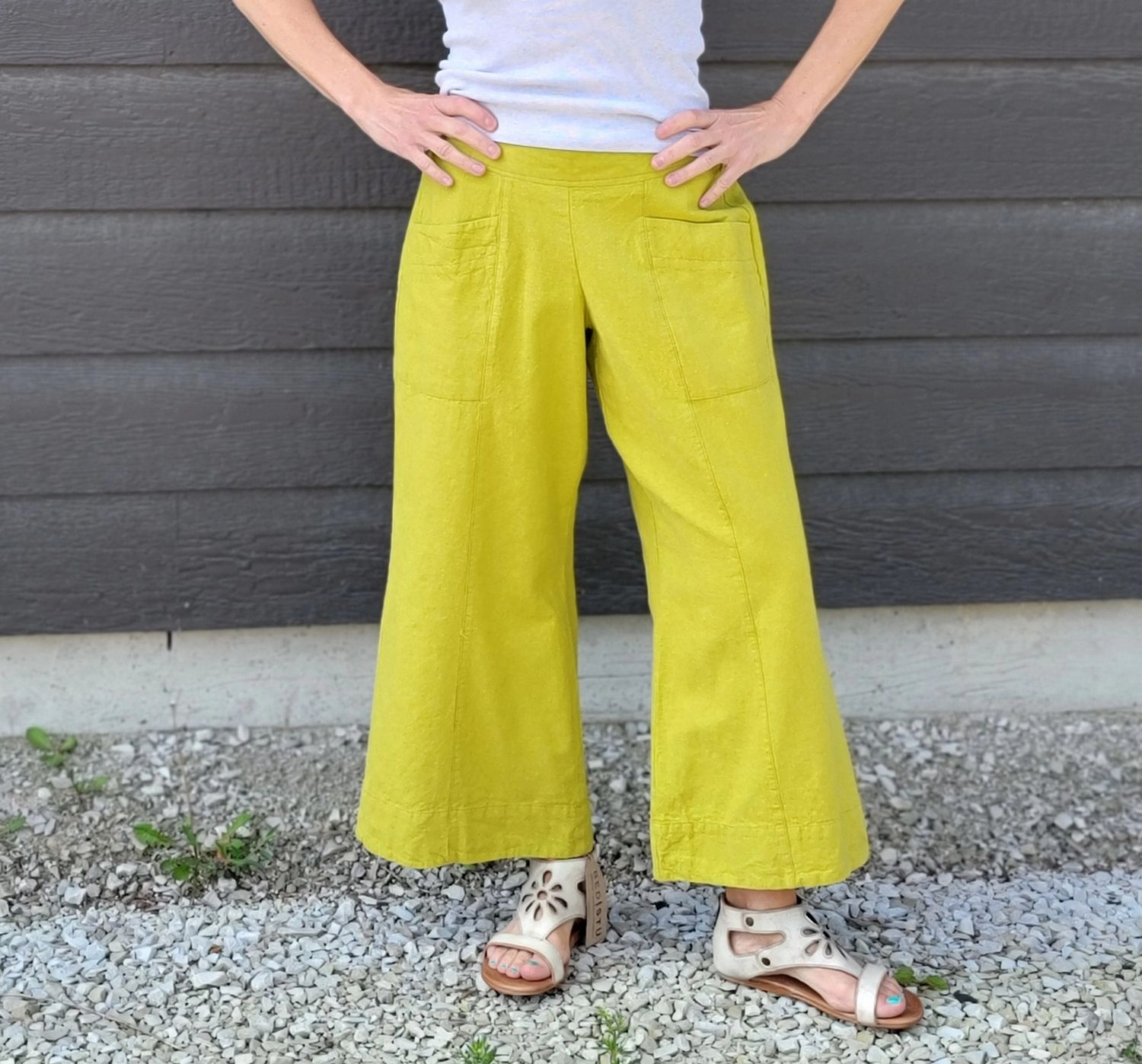 Ivy Jane Linen Slouch Pocket Pant Pickle