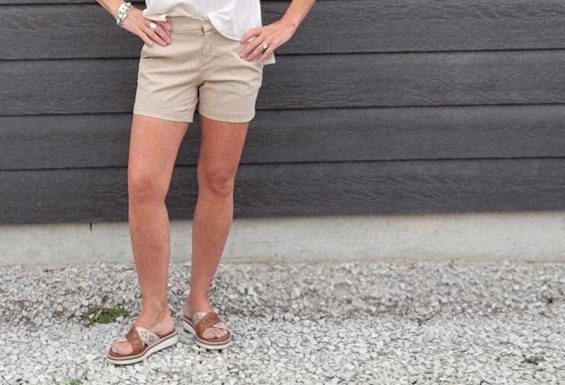 Liverpool Kelsey Trouser Short Biscuit Tan