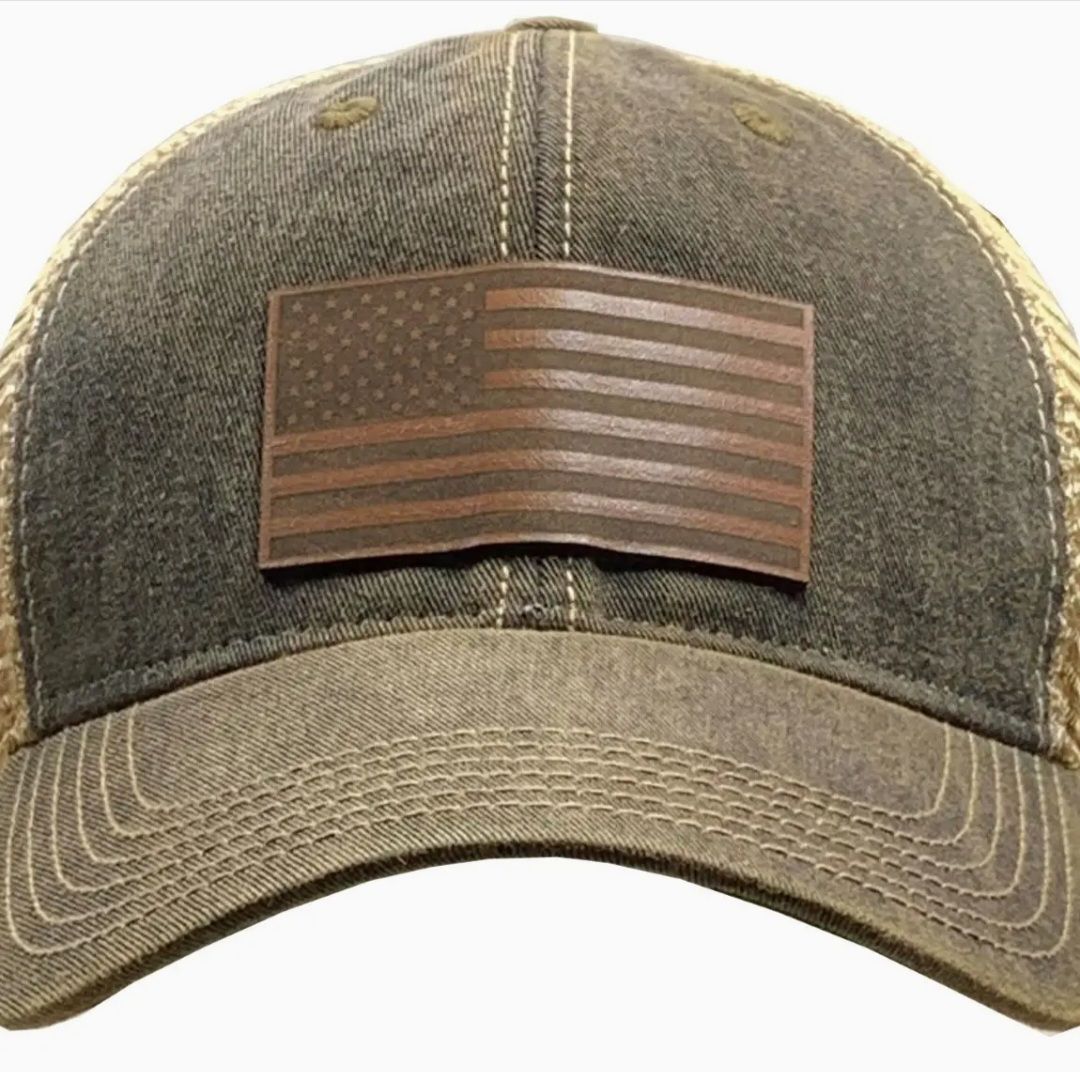 Flag Leather Patch