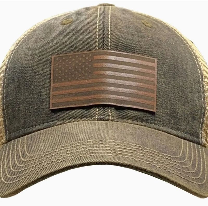 Flag Leather Patch