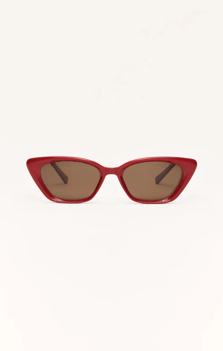 Z Supply Staycation Merlot Brown Polarized