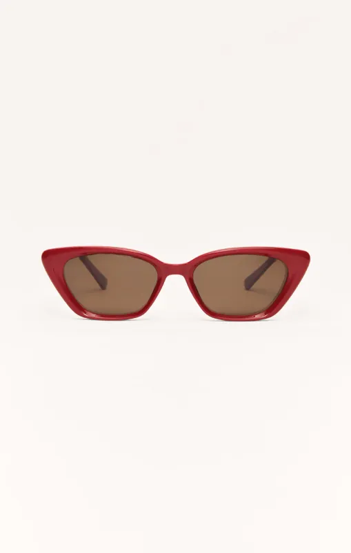 Z Supply Staycation Merlot Brown Polarized
