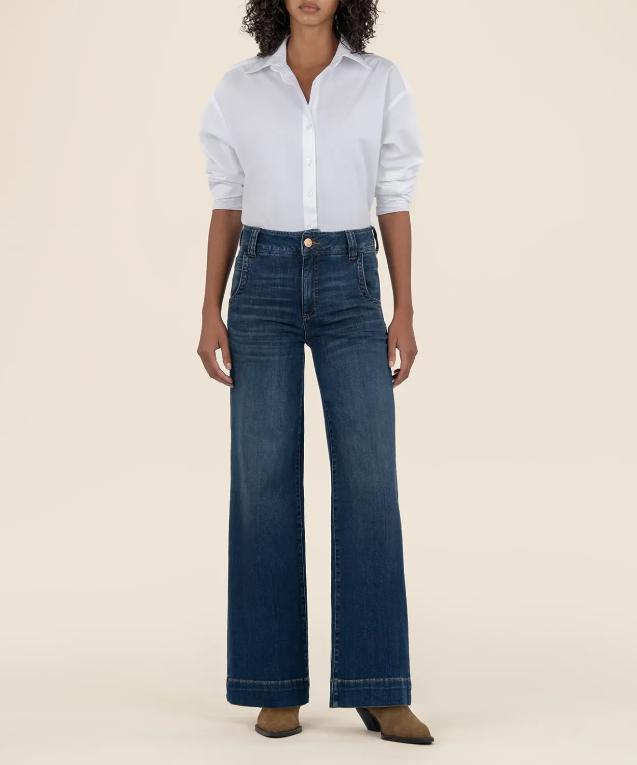 Kut Meg High Rise Wide Leg Decisive