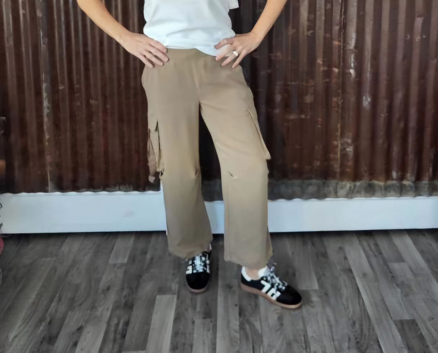 Liverpool Parachute Cargo Pants Palo Santo