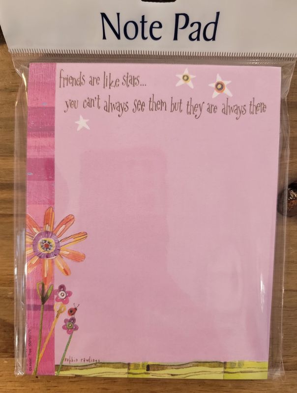 Note Pad Friends Are Like Stars