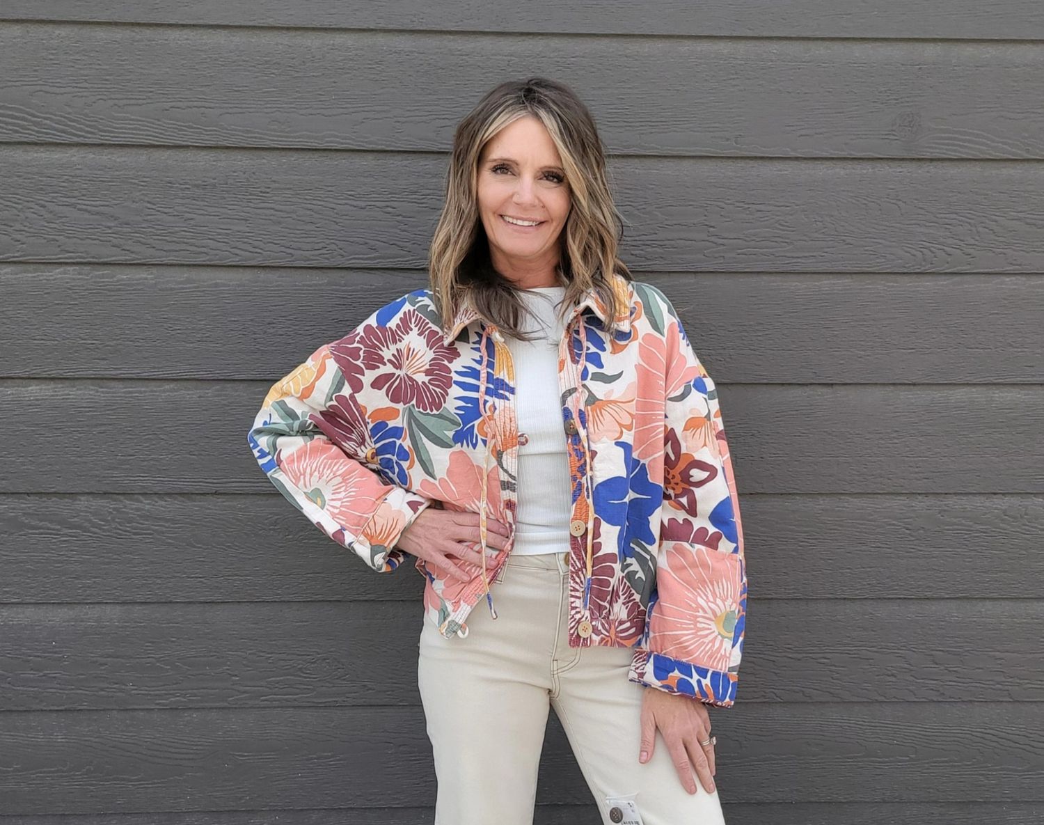 Free People Soleil Beach Jacket Tropical