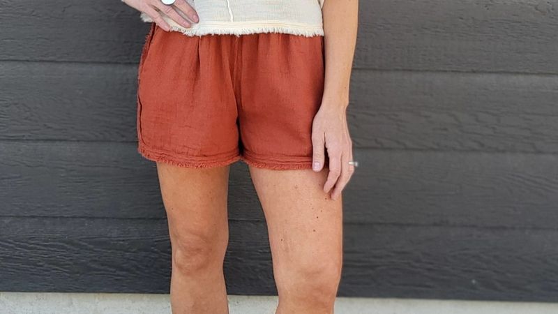 Elan Drawstring Shorts Clay