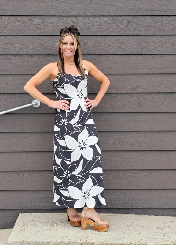 Z Supply Cecily Madero Maxi Dress Black