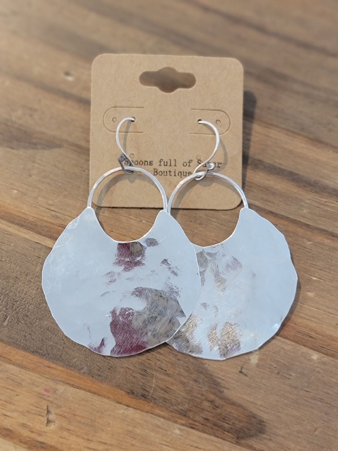 Union Studio Shield Ear Round Silver