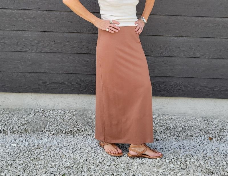 Z Supply Gail Midi Skirt Teakwood