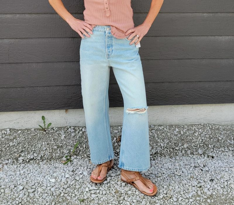 Free People Deep Trance Dropped Bleached Out