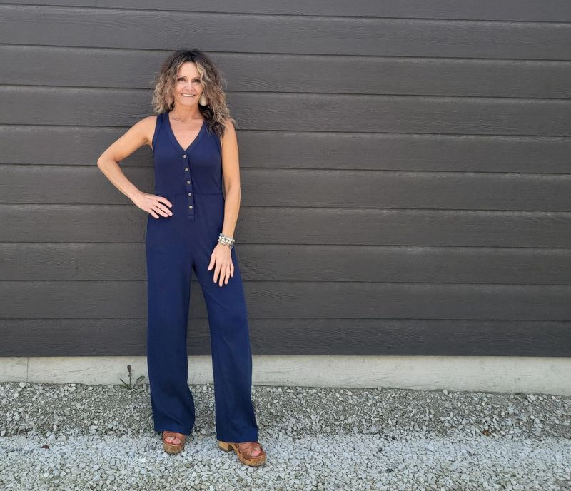 Treads &amp; Thoughts Livvie Smocked Jersey Jumpsuit