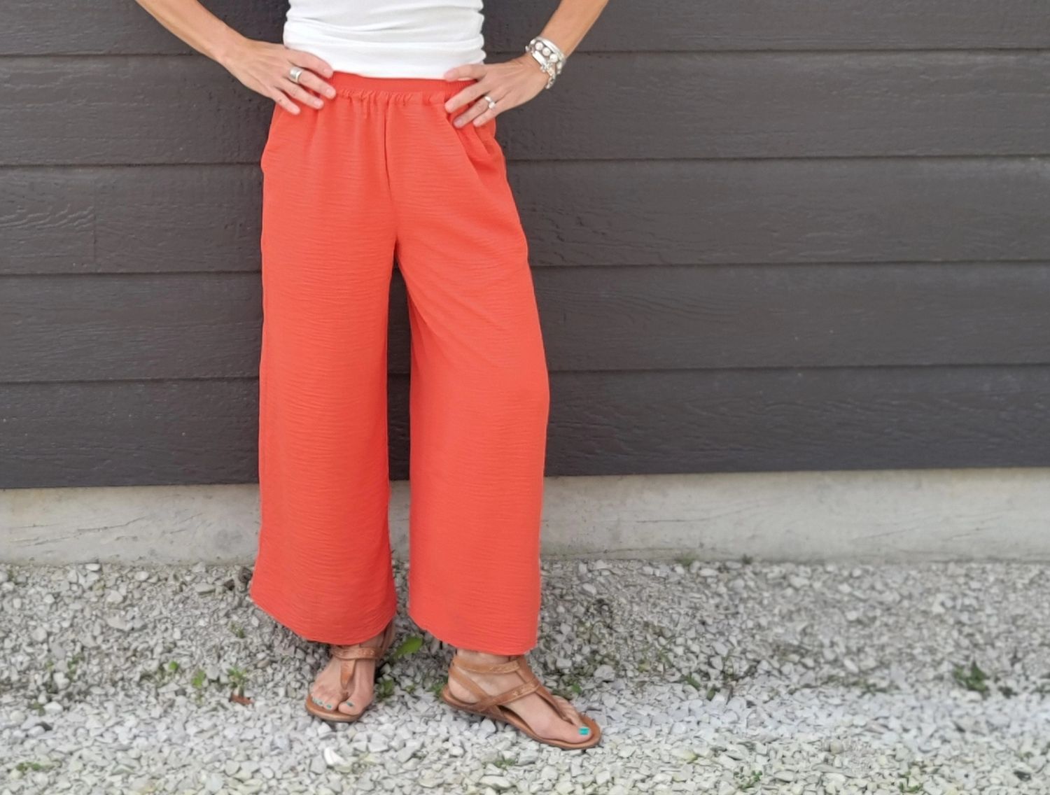Ivy Jane Pull On Pants Tomato