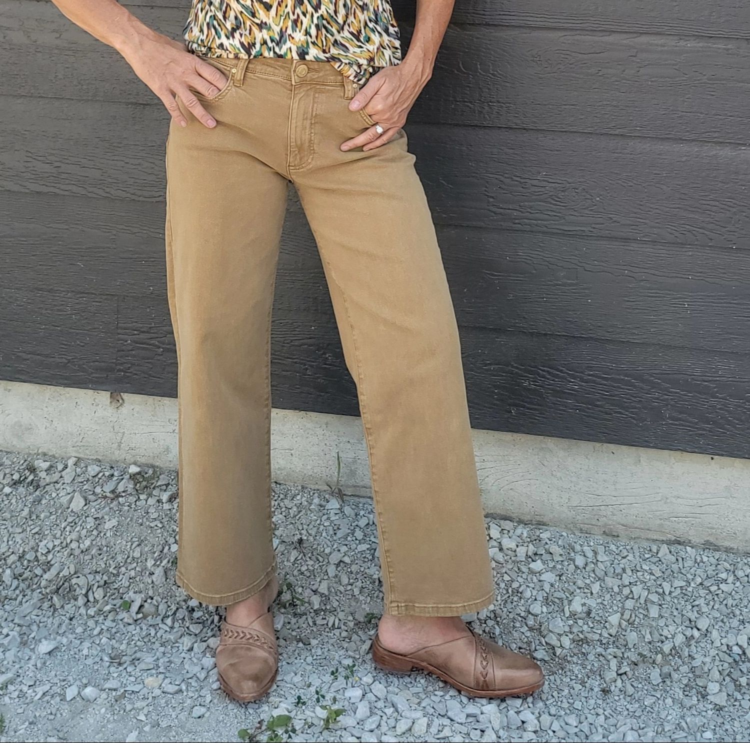 Kut Charlotte High Rise Caramel