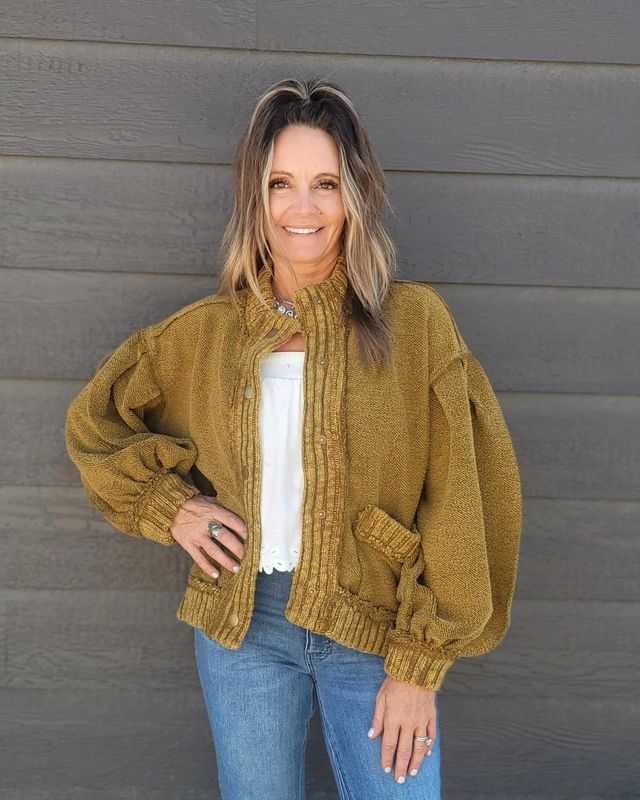 Free People Cute In This Cardi Fir Green
