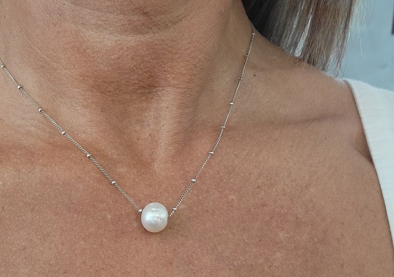Sterling Freshwater Pearl Necklace