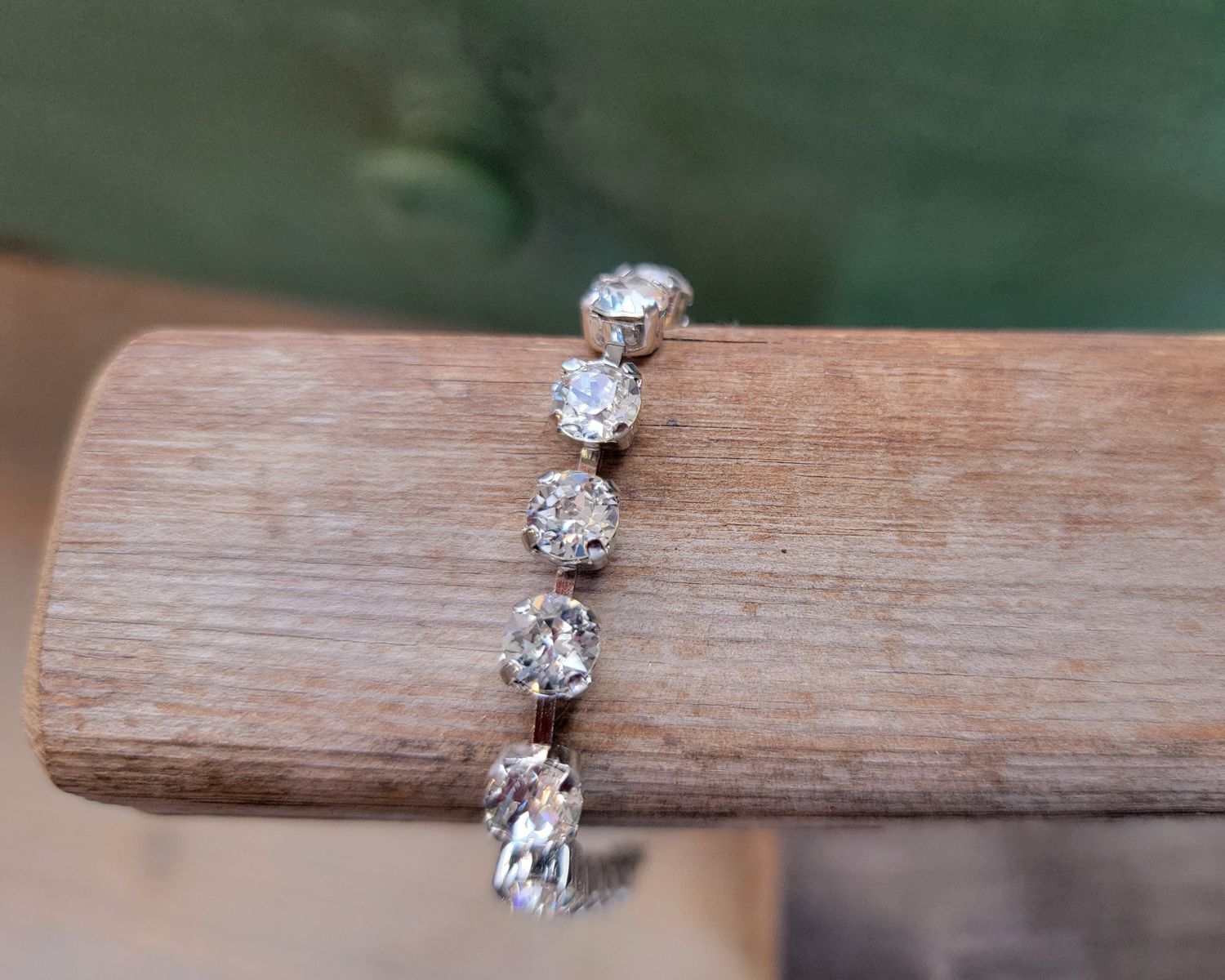 Silver 6mm Crystal Bracelet