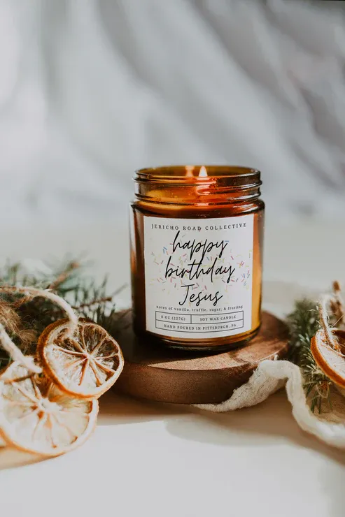 Happy Birthday Jesus Candle