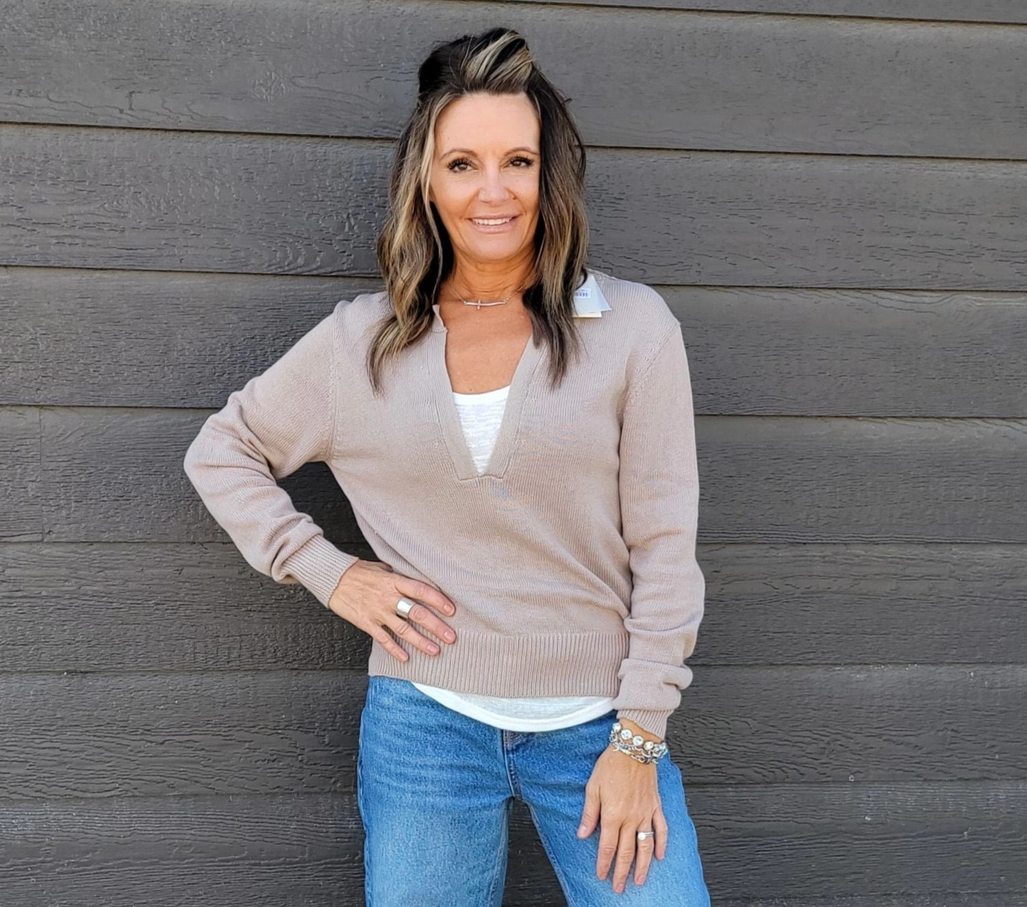 Elan Sally Sweater Top