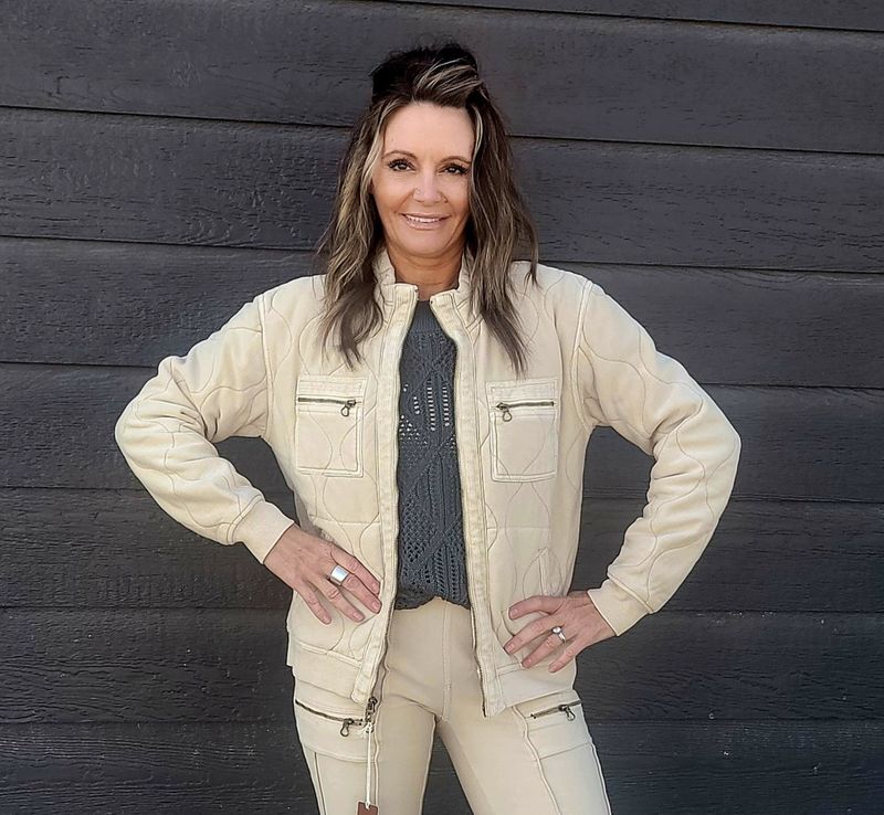 Xcvi Osment Plush Quilted Bomber Jacket