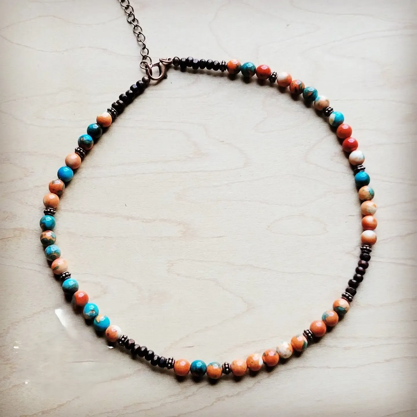 Multi Colored Collar Necklace
