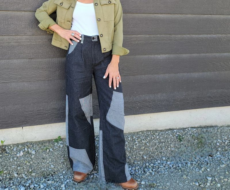 Free People This Or That Trouser Black Combo