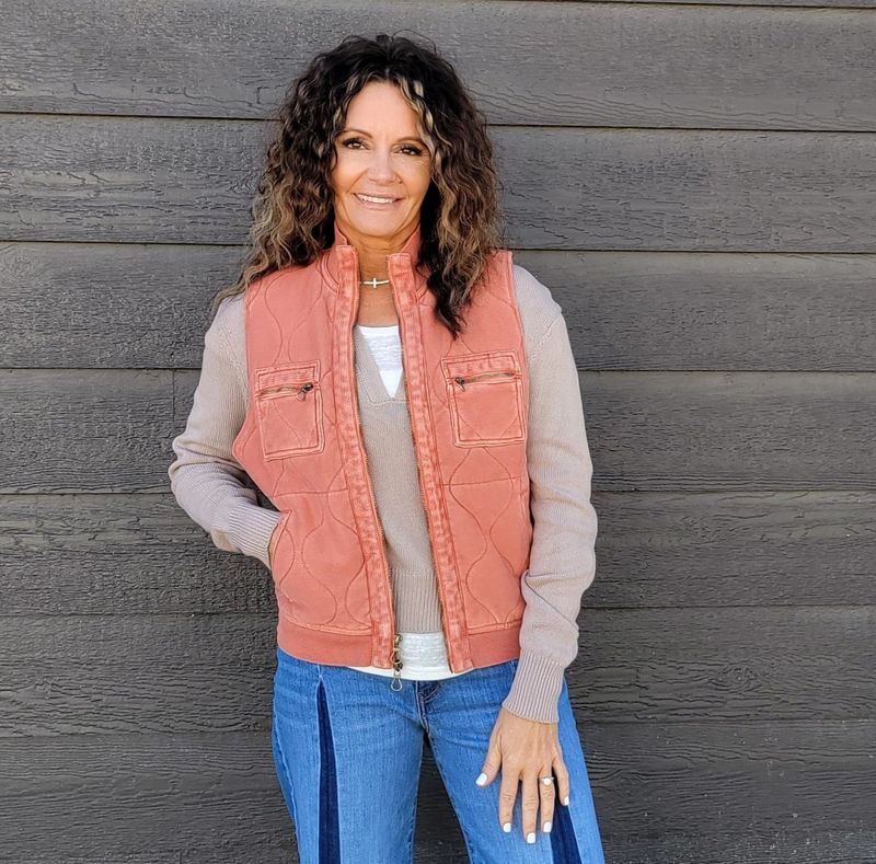 Xcvi Aeric Quilted Zipper Vest