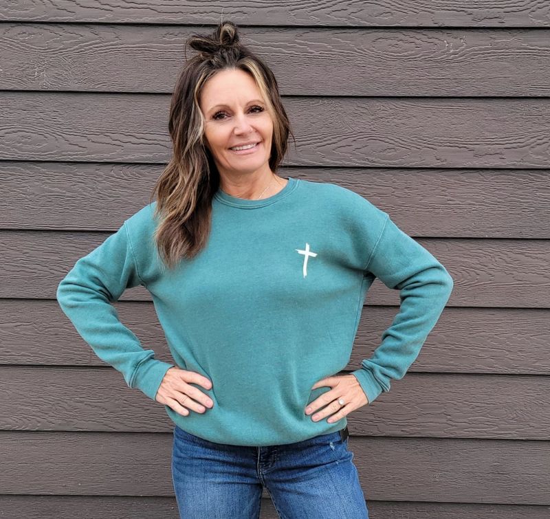 Oat Collective Jesus Has My Back Sweatshirt Oat Collective Jesus Has My Back Sweatshirt