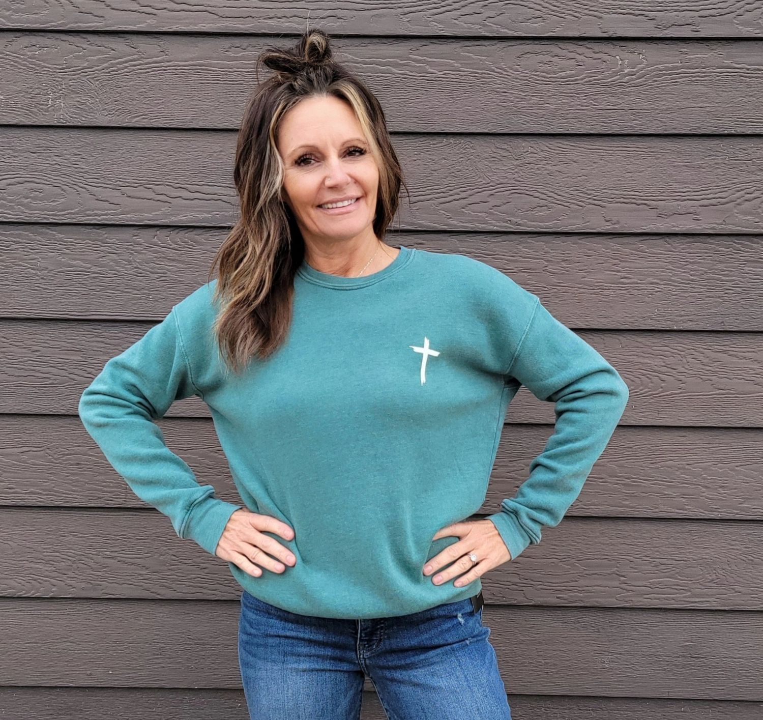 Oat Collective Jesus Has My Back Sweatshirt