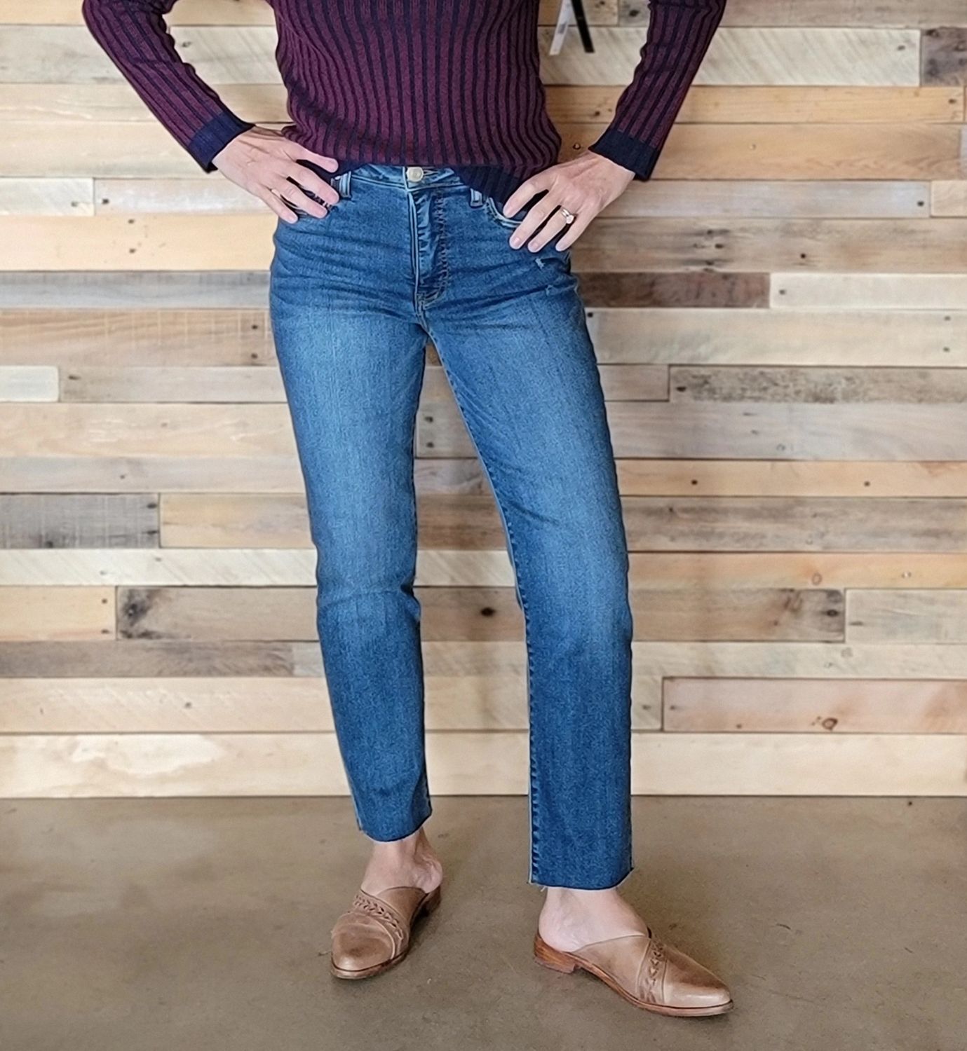 Kut Reese High Rise Ankle Intuition